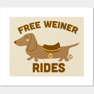 FREE WEINER RIDES Posters and Art